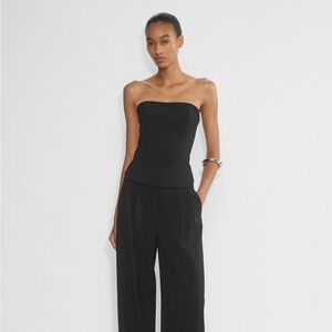 Babaton Black Strapless Top